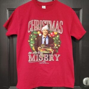 National Lampoon's Christmas Vacation Tee Shirt Size M Griswalds Family Wreath